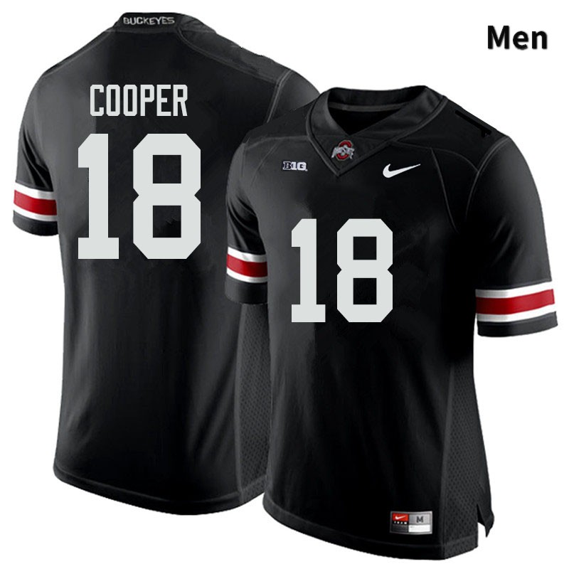 Ohio State Buckeyes Jonathon Cooper Men's #18 Black Authentic Stitched College Football Jersey